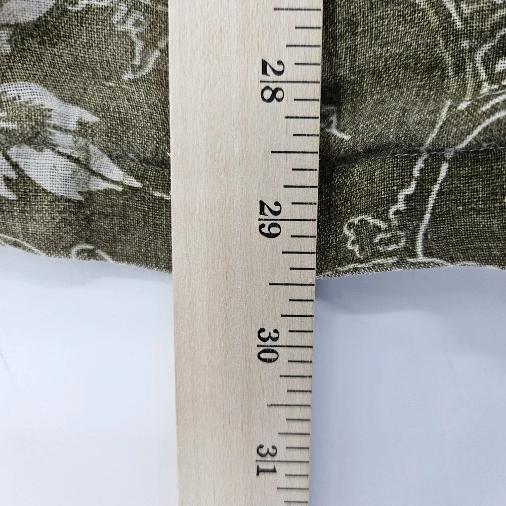 Vintage Polo Ralph Lauren Shirt Mens Large Lance Button Up Linen Hawaiian
